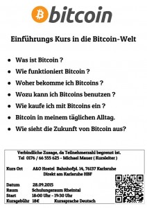 [DE]-Flyer - Einführung in die Bitcoin Welt