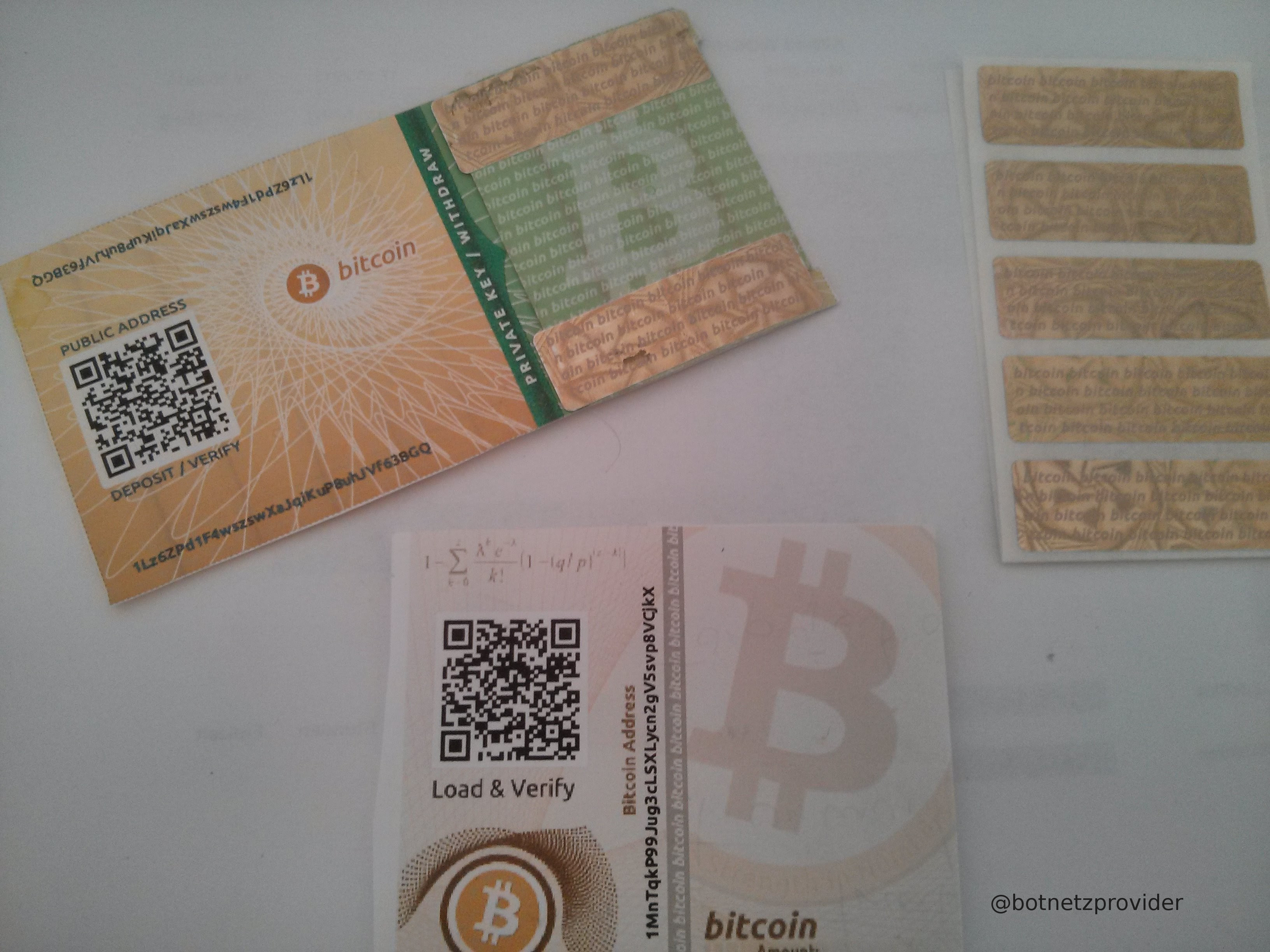 Bitcoin Paper Wallets